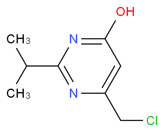 6-(chloromethyl)-2-isopropylpyrimidin-4-ol_Molecular_structure_CAS_)