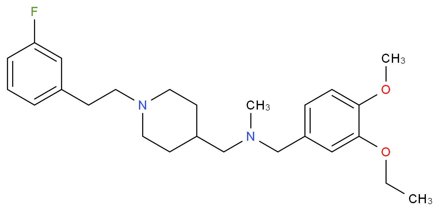 (3-ethoxy-4-methoxybenzyl)({1-[2-(3-fluorophenyl)ethyl]-4-piperidinyl}methyl)methylamine_Molecular_structure_CAS_)