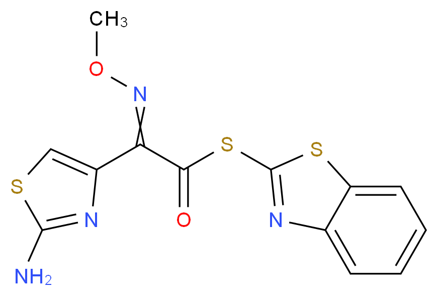 S-2-Benzothiazolyl-2-amino-α-(methoxyimino)-4-thiazolethiolacetate_Molecular_structure_CAS_80756-85-0)