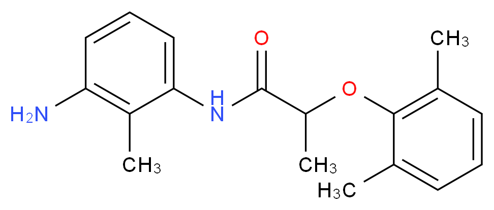 N-(3-Amino-2-methylphenyl)-2-(2,6-dimethylphenoxy) propanamide_Molecular_structure_CAS_)