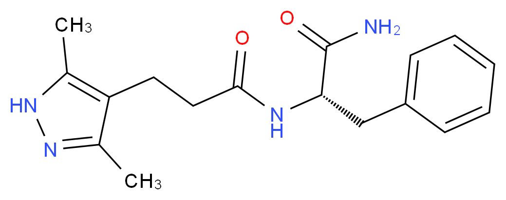 N-[3-(3,5-dimethyl-1H-pyrazol-4-yl)propanoyl]-L-phenylalaninamide_Molecular_structure_CAS_)