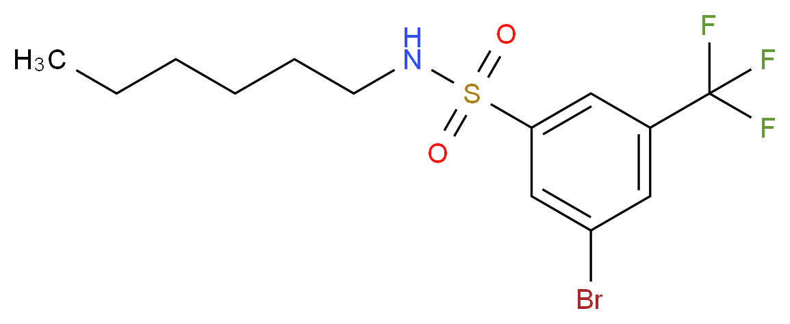 3-Bromo-N-hexyl-5-(trifluoromethyl)benzenesulfonamide_Molecular_structure_CAS_951884-63-2)