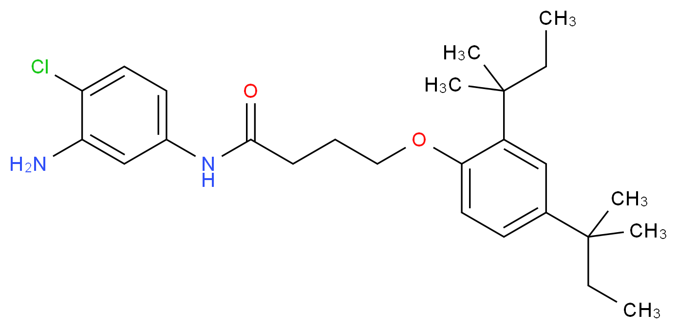 N-(3-Amino-4-chlorophenyl)-4-(2,4-di-tert-pentylphenoxy)butanamide_Molecular_structure_CAS_51461-11-1)