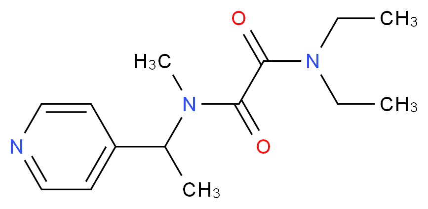 N,N-diethyl-N'-methyl-N'-(1-pyridin-4-ylethyl)ethanediamide_Molecular_structure_CAS_)
