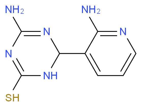 4-Amino-6-(2-aminopyridin-3-yl)-1,6-dihydro-1,3,5-triazine-2-thiol_Molecular_structure_CAS_)
