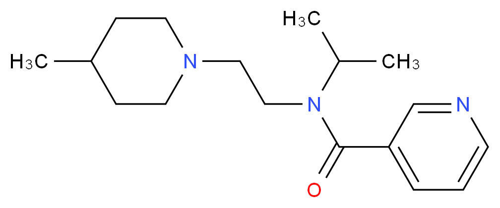 N-isopropyl-N-[2-(4-methylpiperidin-1-yl)ethyl]nicotinamide_Molecular_structure_CAS_)