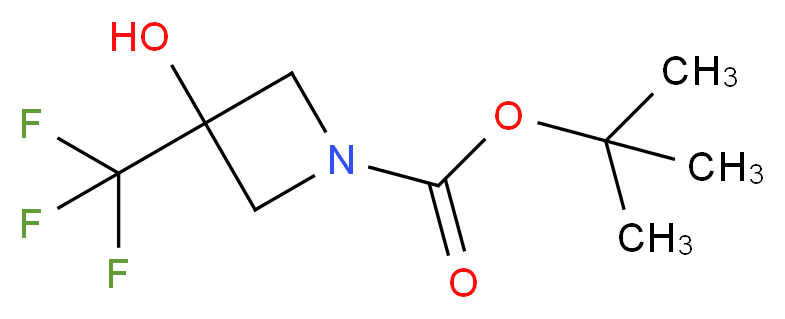 tert-butyl 3-hydroxy-3-(trifluoromethyl)azetidine-1-carboxylate_Molecular_structure_CAS_)