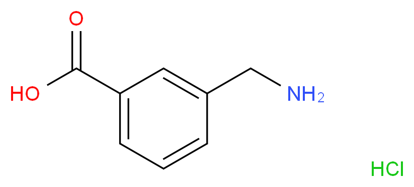 3-(aminomethyl)benzoic acid hydrochloride_Molecular_structure_CAS_876-03-9)