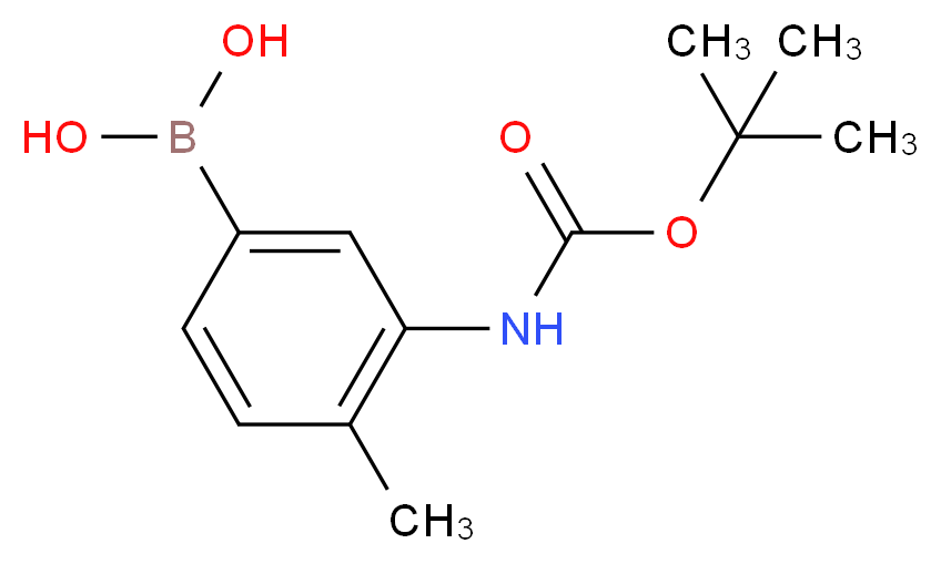 3-Boc-amino-4-methylbenzeneboronic acid_Molecular_structure_CAS_)