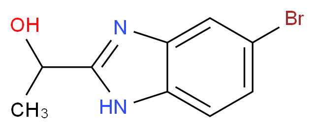 1-(5-Bromo-1H-benzimidazol-2-yl)ethanol_Molecular_structure_CAS_)