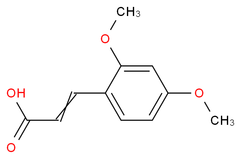 (E)-3-(2,4-dimethoxyphenyl)acrylic acid_Molecular_structure_CAS_)