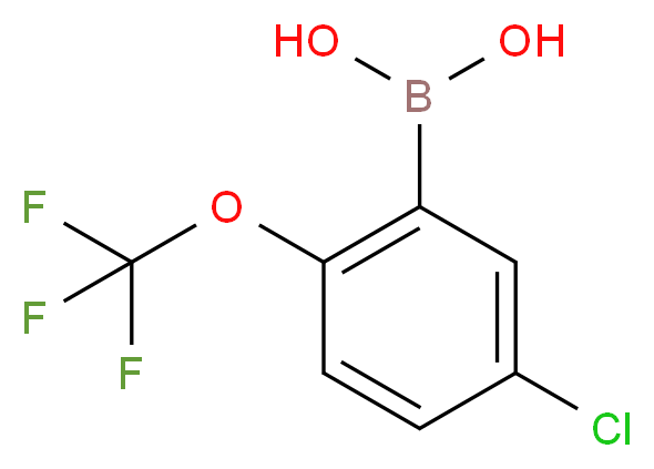 5-CHLORO-2-(TRIFLUOROMETHOXY)PHENYLBORONIC ACID_Molecular_structure_CAS_870822-78-9)