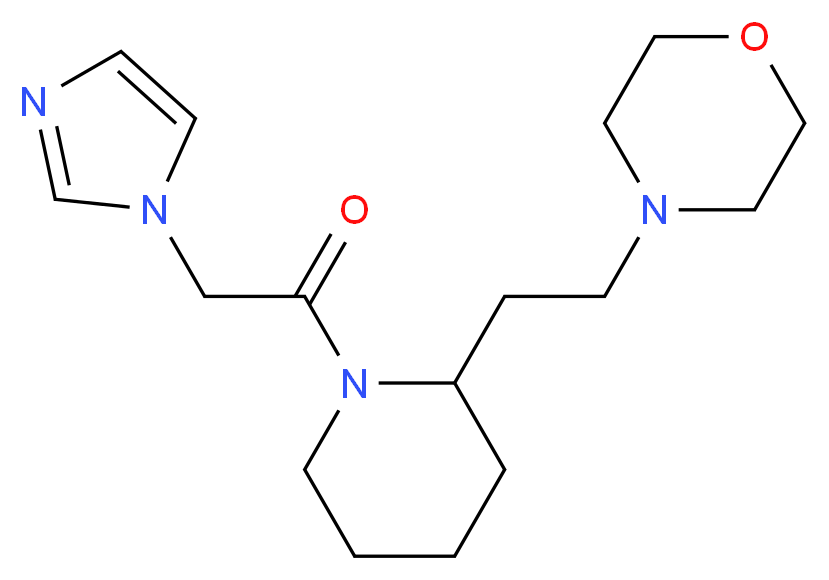 4-{2-[1-(1H-imidazol-1-ylacetyl)-2-piperidinyl]ethyl}morpholine_Molecular_structure_CAS_)