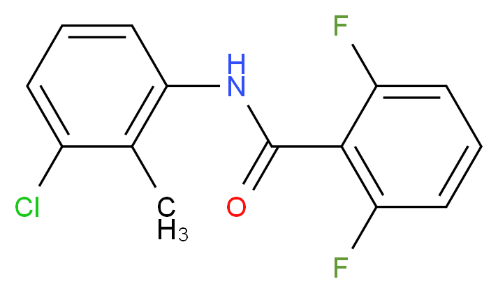 N-(3-Chloro-2-methylphenyl)-2,6-difluorobenzamide_Molecular_structure_CAS_)