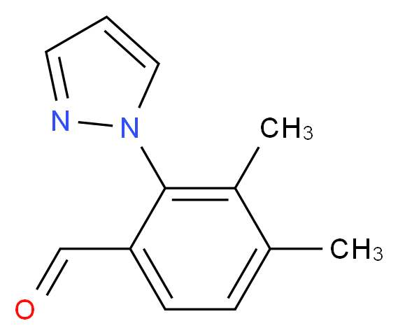 3,4-Dimethyl-2-(1H-pyrazol-1-yl)benzaldehyde_Molecular_structure_CAS_)