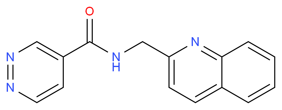 N-(quinolin-2-ylmethyl)pyridazine-4-carboxamide_Molecular_structure_CAS_)