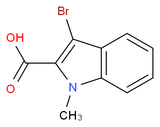 3-Bromo-1-methyl-1H-indole-2-carboxylic acid_Molecular_structure_CAS_)