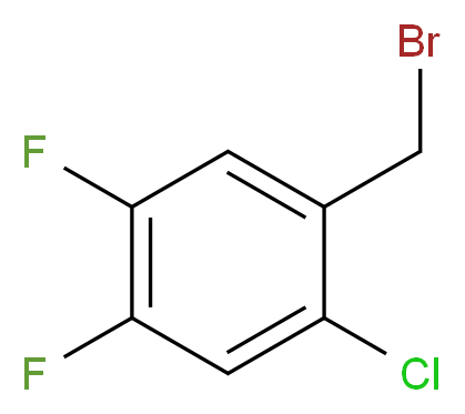 2-Chloro-4,5-difluorobenzyl bromide_Molecular_structure_CAS_874285-21-9)