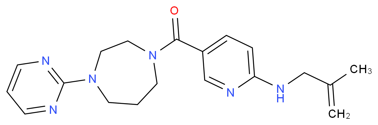 N-(2-methyl-2-propen-1-yl)-5-{[4-(2-pyrimidinyl)-1,4-diazepan-1-yl]carbonyl}-2-pyridinamine_Molecular_structure_CAS_)
