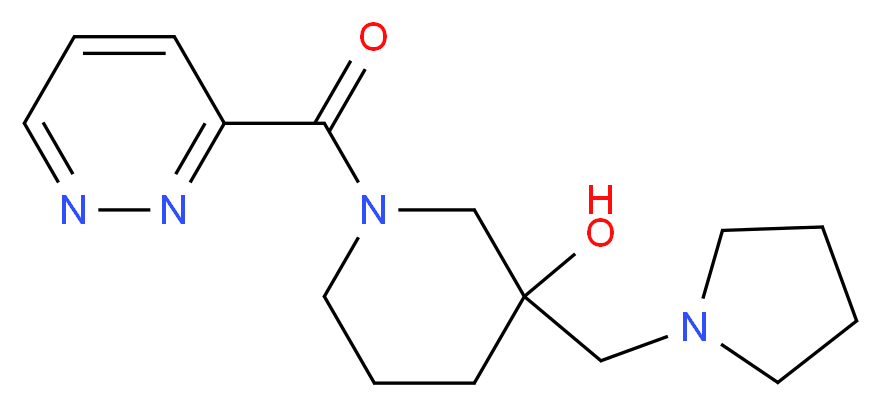 1-(pyridazin-3-ylcarbonyl)-3-(pyrrolidin-1-ylmethyl)piperidin-3-ol_Molecular_structure_CAS_)