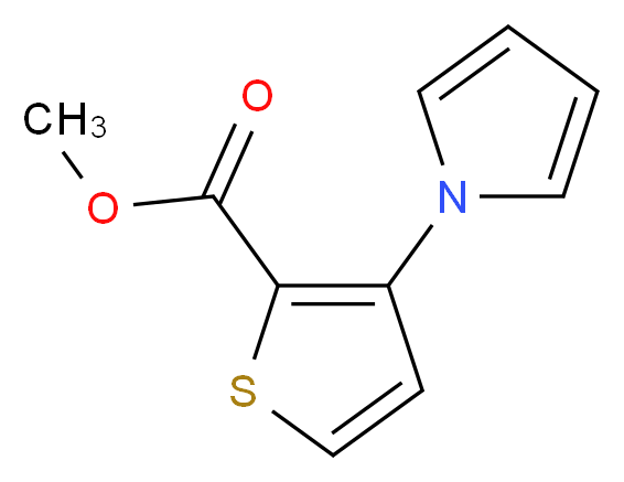 Methyl 3-(1H-pyrrol-1-yl)-2-thiophenecarboxylate_Molecular_structure_CAS_74772-16-0)
