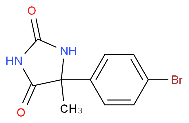 5-(4-bromophenyl)-5-methylimidazolidine-2,4-dione_Molecular_structure_CAS_6320-50-9)