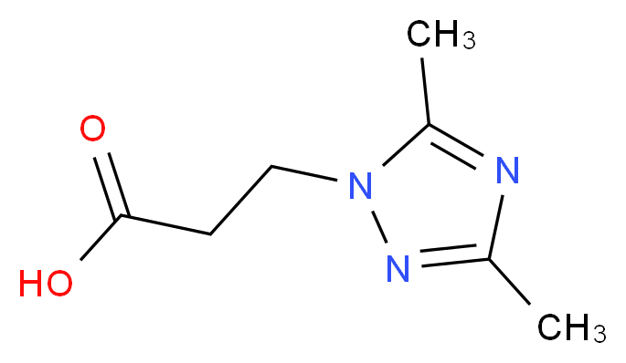 3-(3,5-Dimethyl-1H-1,2,4-triazol-1-yl)propanoic acid_Molecular_structure_CAS_)