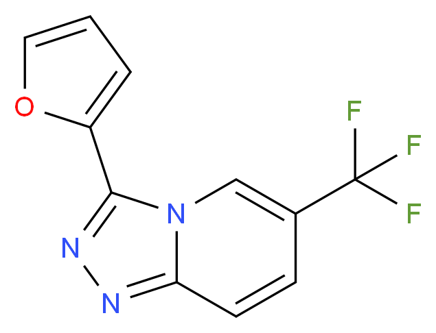 3-(2-furyl)-6-(trifluoromethyl)[1,2,4]triazolo[4,3-a]pyridine_Molecular_structure_CAS_)