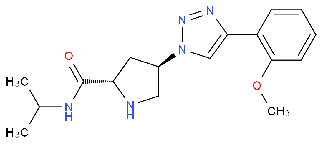 (4R)-N-isopropyl-4-[4-(2-methoxyphenyl)-1H-1,2,3-triazol-1-yl]-L-prolinamide_Molecular_structure_CAS_)