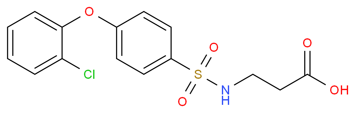 N-[4-(2-Chlorophenoxy)phenylsulfonyl]-beta-alanine_Molecular_structure_CAS_606945-29-3)