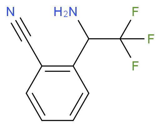 2-(1-AMINO-2,2,2-TRIFLUORO-ETHYL)-BENZONITRILE_Molecular_structure_CAS_)