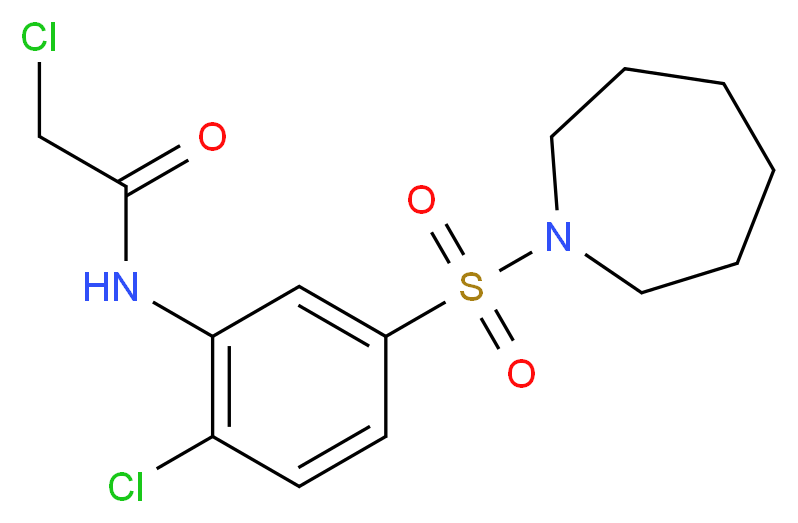 N-[5-(Azepane-1-sulfonyl)-2-chloro-phenyl]-2-chloro-acetamide_Molecular_structure_CAS_)