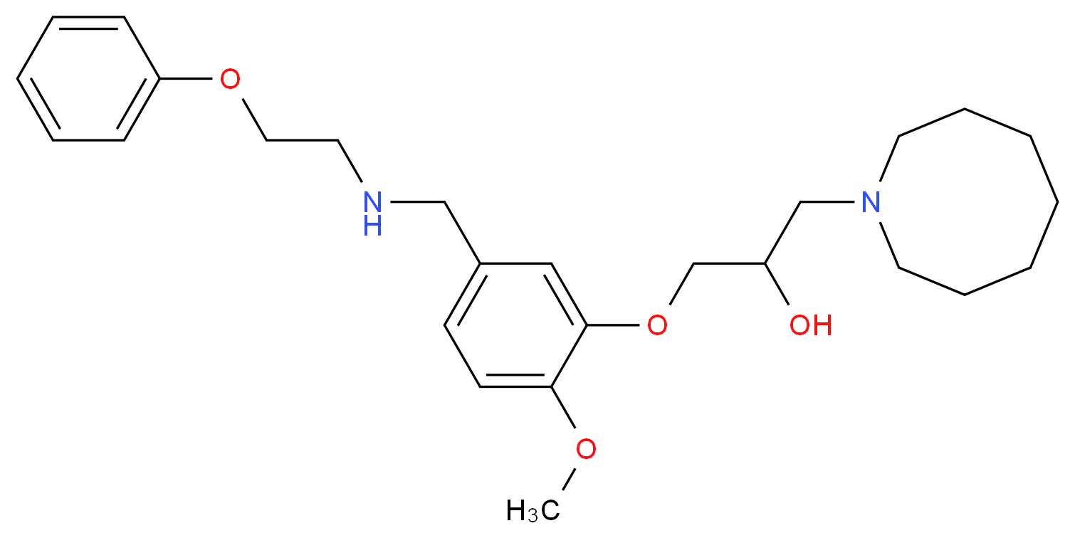 1-(1-azocanyl)-3-(2-methoxy-5-{[(2-phenoxyethyl)amino]methyl}phenoxy)-2-propanol_Molecular_structure_CAS_)