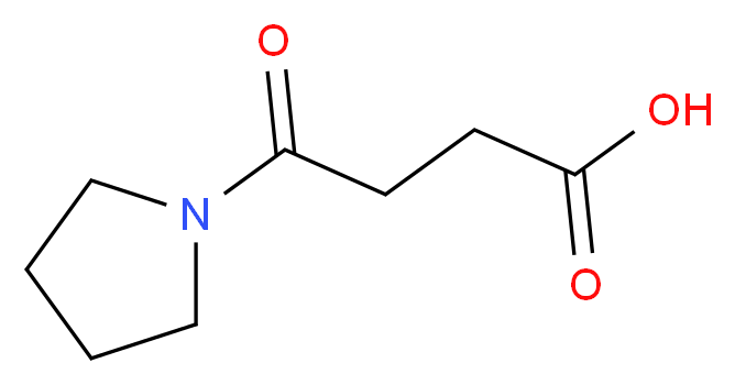 4-Oxo-4-(1-pyrrolidinyl)butanoic acid_Molecular_structure_CAS_69338-35-8)