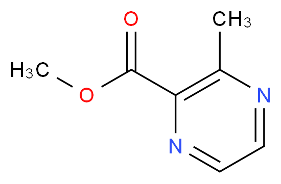 3-methyl-pyrazine-2-carboxylic acid methyl ester_Molecular_structure_CAS_41110-29-6)