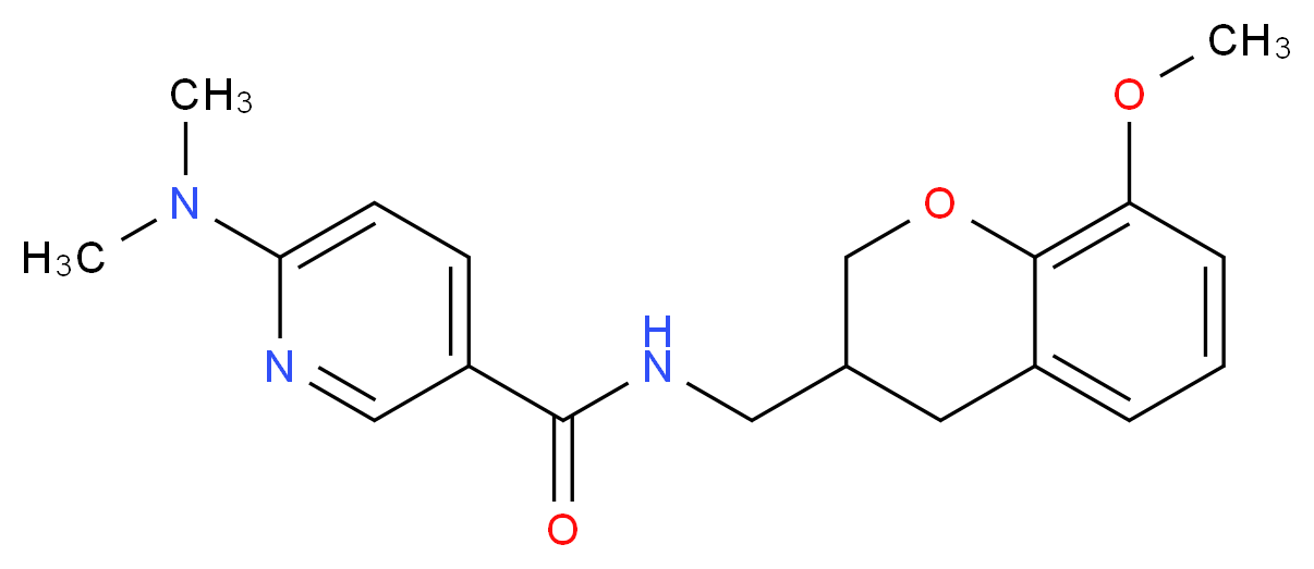 6-(dimethylamino)-N-[(8-methoxy-3,4-dihydro-2H-chromen-3-yl)methyl]nicotinamide_Molecular_structure_CAS_)