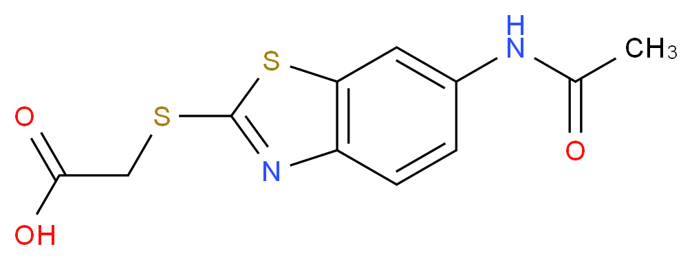 (6-Acetylamino-benzothiazol-2-ylsulfanyl)acetic acid_Molecular_structure_CAS_436088-91-4)