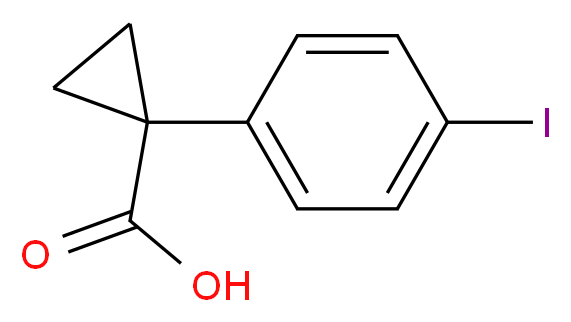 1-(4-iodophenyl)cyclopropanecarboxylic acid_Molecular_structure_CAS_124276-89-7)