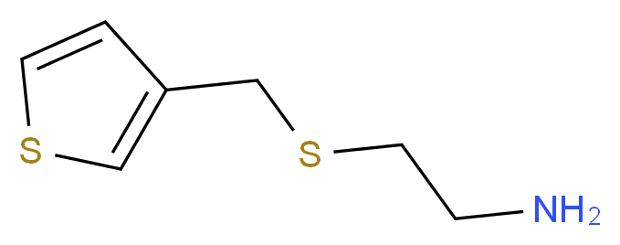 2-[(thiophen-3-ylmethyl)sulfanyl]ethan-1-amine_Molecular_structure_CAS_)
