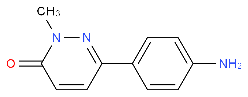 6-(4-aminophenyl)-2-methylpyridazin-3(2{H})-one_Molecular_structure_CAS_)