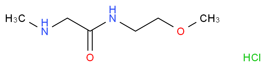 N-(2-Methoxyethyl)-2-(methylamino)acetamide hydrochloride_Molecular_structure_CAS_)