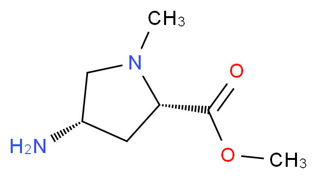 methyl (4S)-4-amino-1-methyl-L-prolinate_Molecular_structure_CAS_1243248-53-4)