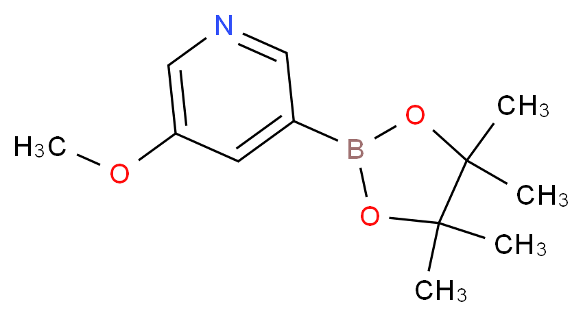 3-Methoxy-5-pyridineboronic acid pinacol ester_Molecular_structure_CAS_445264-60-8)
