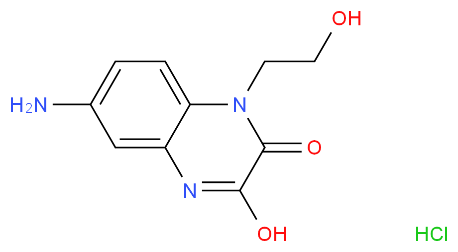 6-amino-3-hydroxy-1-(2-hydroxyethyl)quinoxalin-2(1H)-one hydrochloride_Molecular_structure_CAS_)