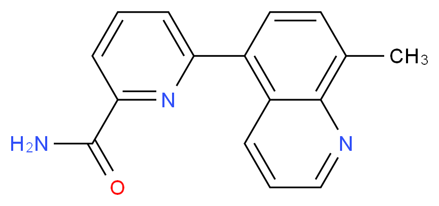 6-(8-methylquinolin-5-yl)pyridine-2-carboxamide_Molecular_structure_CAS_)