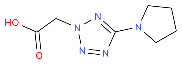 5-(Pyrrolidin-1-yl)-2H-tetrazole-2-acetic acid_Molecular_structure_CAS_)
