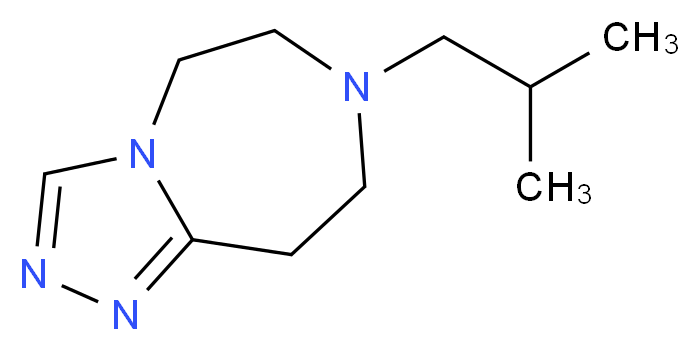 7-isobutyl-6,7,8,9-tetrahydro-5H-[1,2,4]triazolo[4,3-d][1,4]diazepine_Molecular_structure_CAS_)