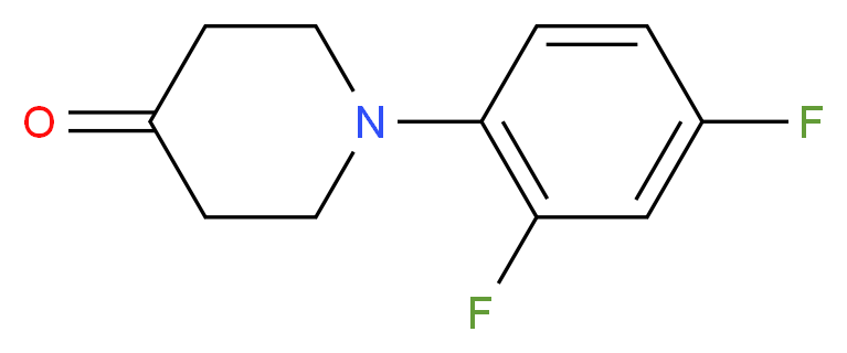 1-(2,4-difluorophenyl)piperidin-4-one_Molecular_structure_CAS_)
