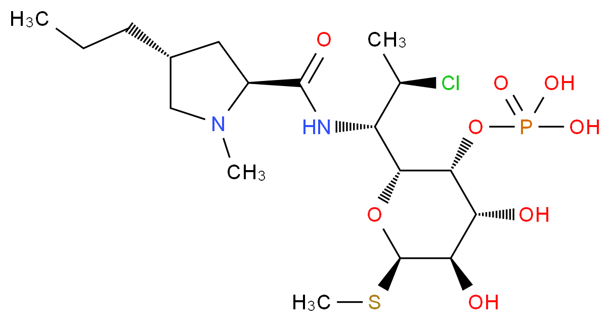 Clindamycin 4-PhosphateDISCONTINUED_Molecular_structure_CAS_54887-30-8)