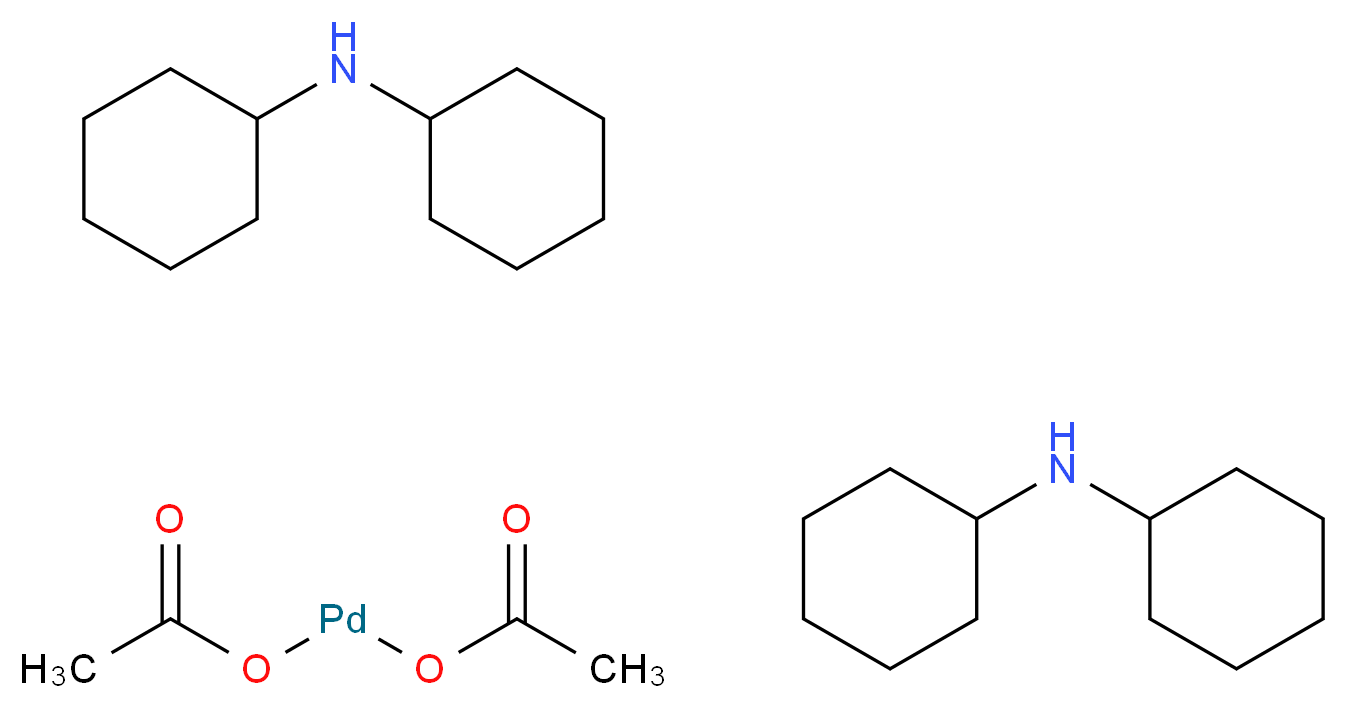trans-Bis(dicyclohexylamine)palladium(II) acetate_Molecular_structure_CAS_628339-96-8)